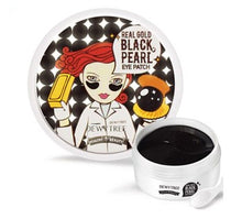 Cargar imagen en el visor de la galería, Parches contorno de ojos hidrogel aclarante / Real Gold Black Pearl Eye Patch