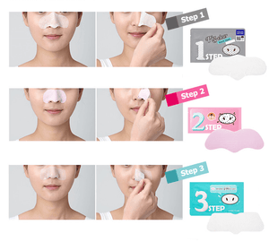 Kit de 3 pasos para una limpieza profunda de nariz / Pig Nose Clear Blackhead 3-Step Kit