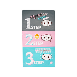 Kit de 3 pasos para una limpieza profunda de nariz / Pig Nose Clear Blackhead 3-Step Kit