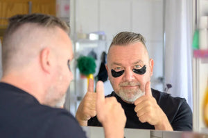Parches contorno de ojos hidrogel aclarante / Real Gold Black Pearl Eye Patch